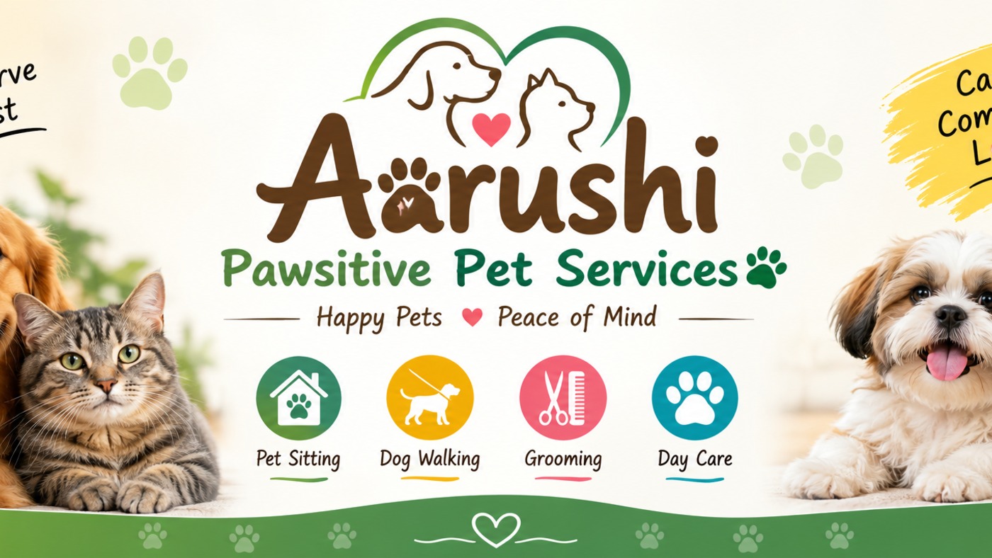 Aarushi pawsitive pet services — pet grooming in Mumbai