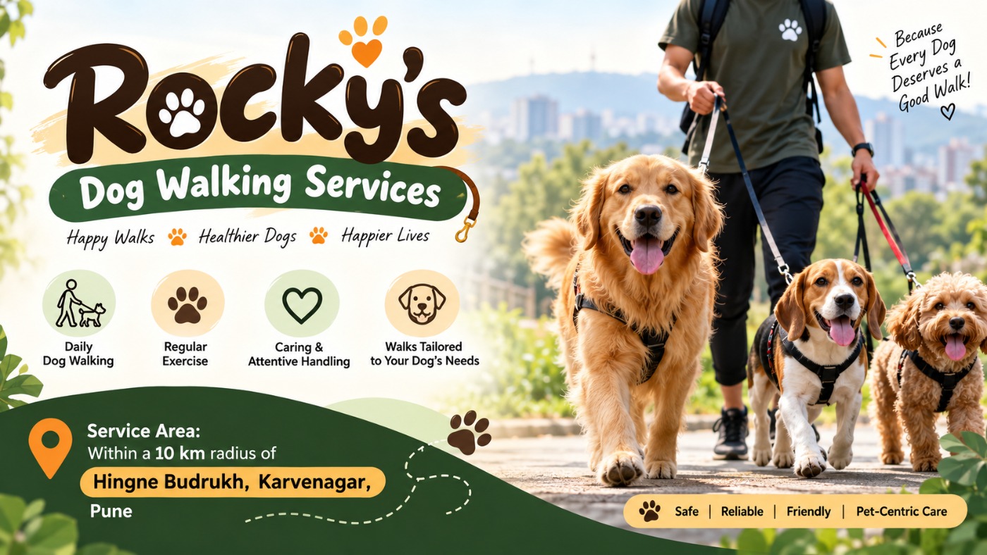 Rocky’s Dog Walking Services — dog walking in Pune