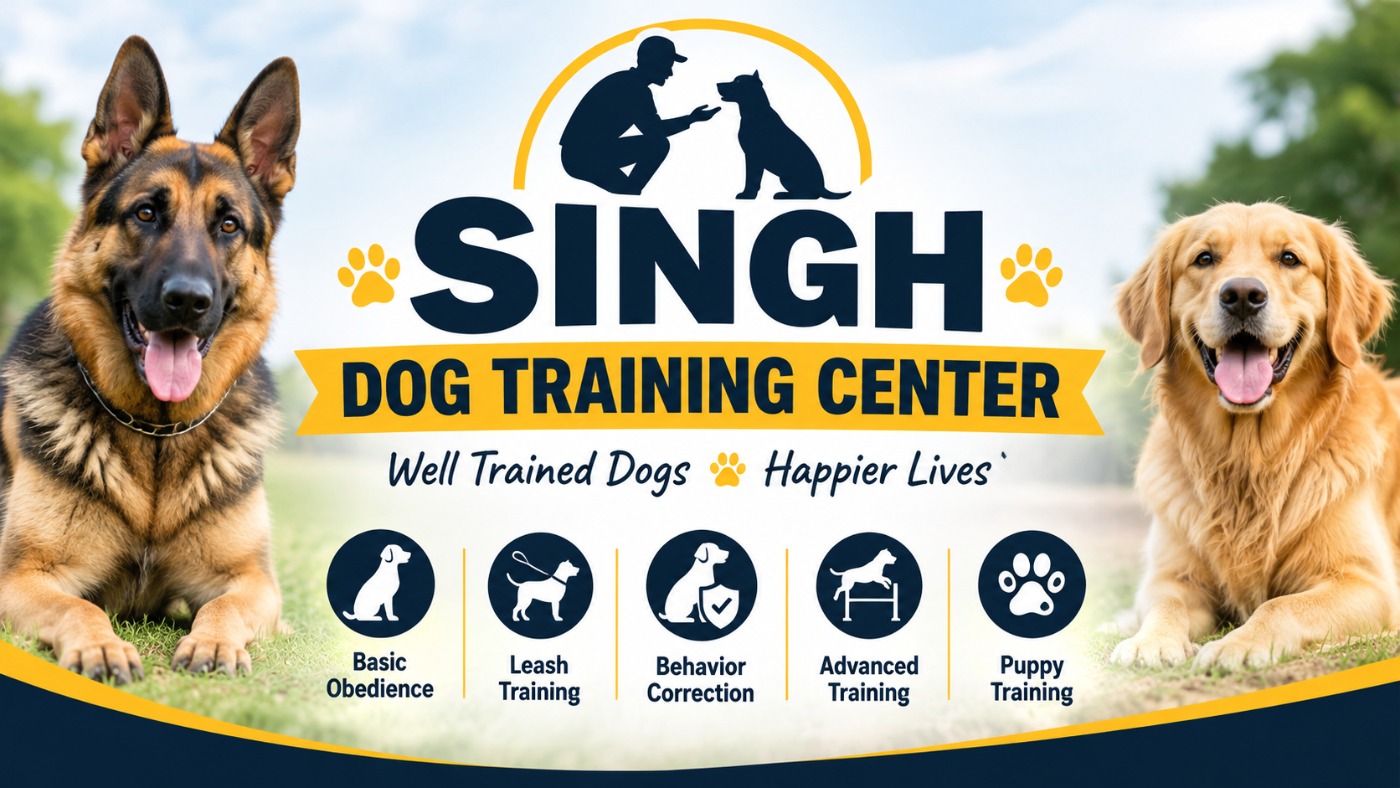 Singh dog training center — dog training in Delhi