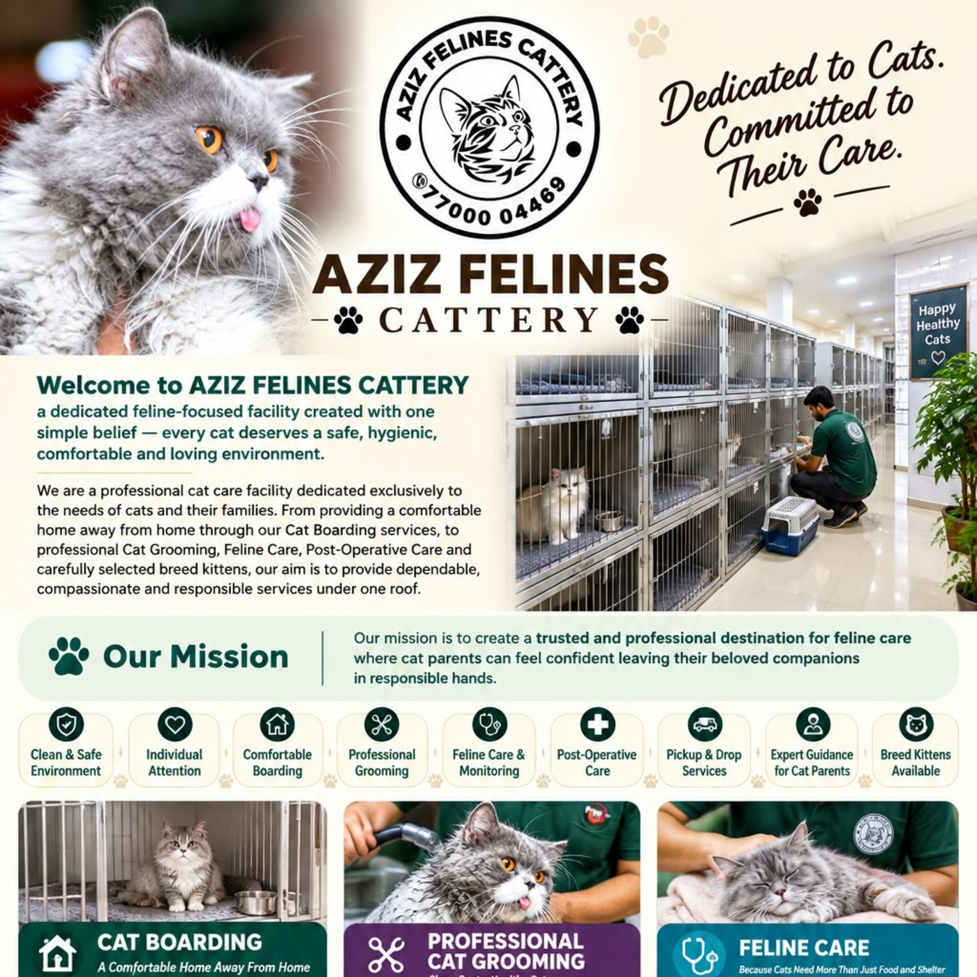 AZIZ FELINES CATTERY — pet boarding in Thane