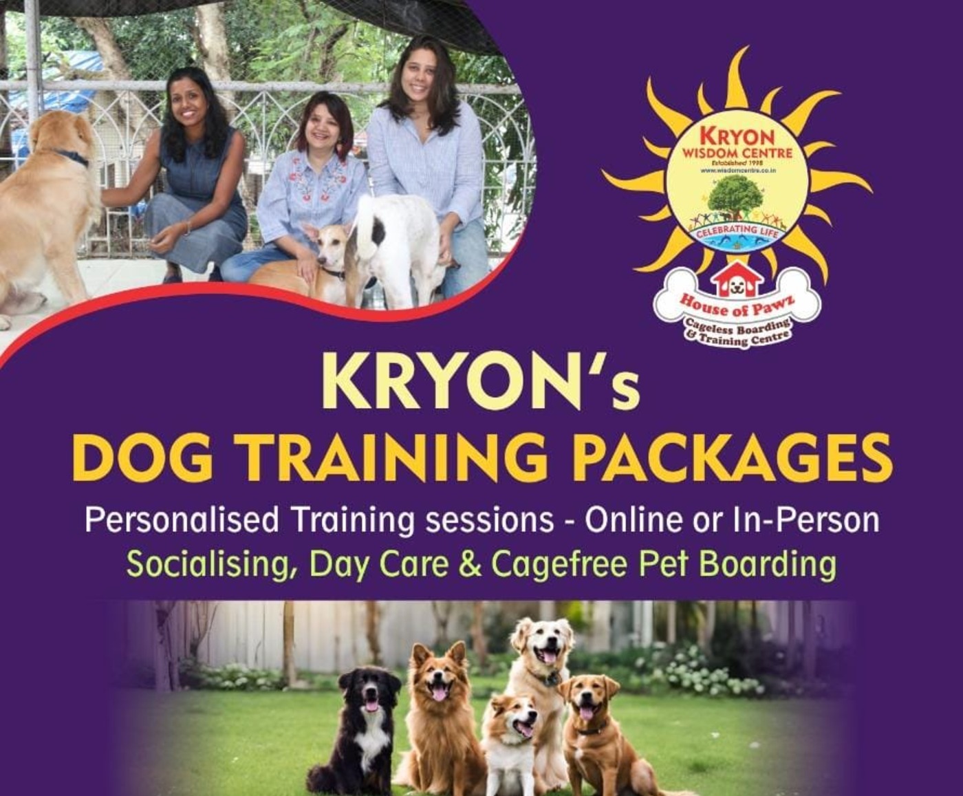 Kryon's Dog Training & Canine Behaviour Services — dog training in Mumbai